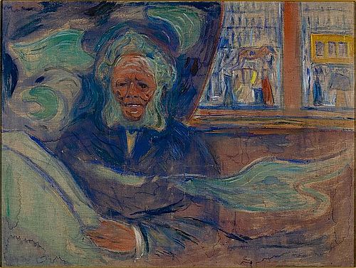 Edvard Munch - Henrik Ibsen at the Grand Café 1909-1910 (Wikimedia Commons)